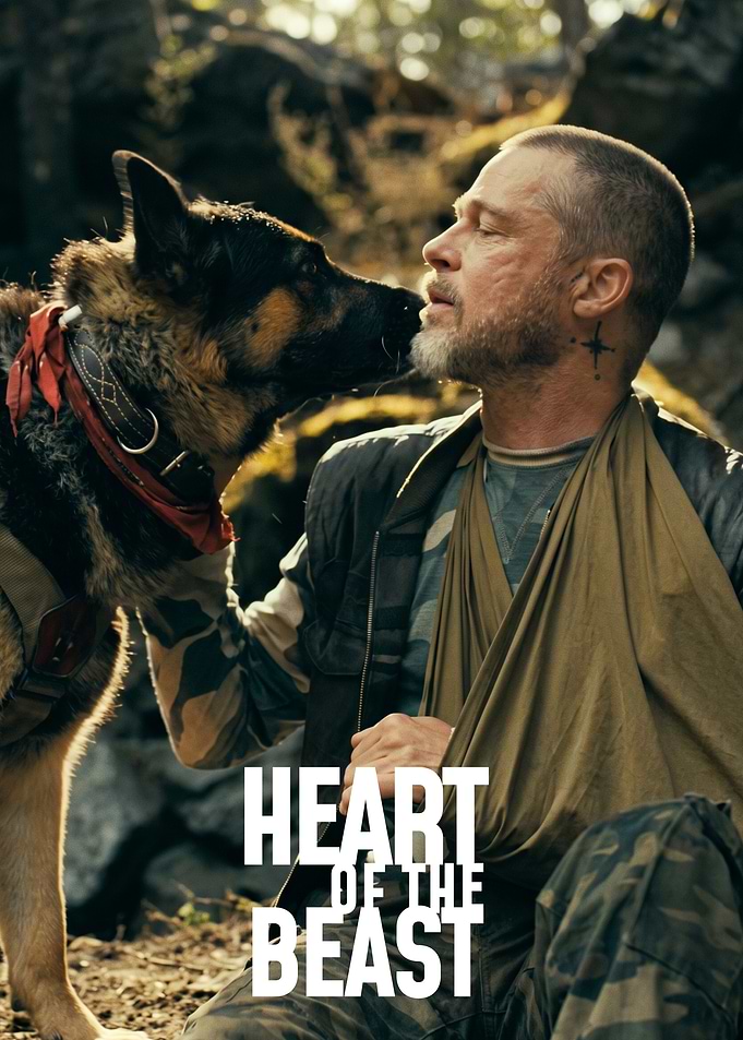 Brad Pitt and Dog Movie Poster