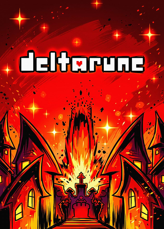 Deltarune Game Poster Art