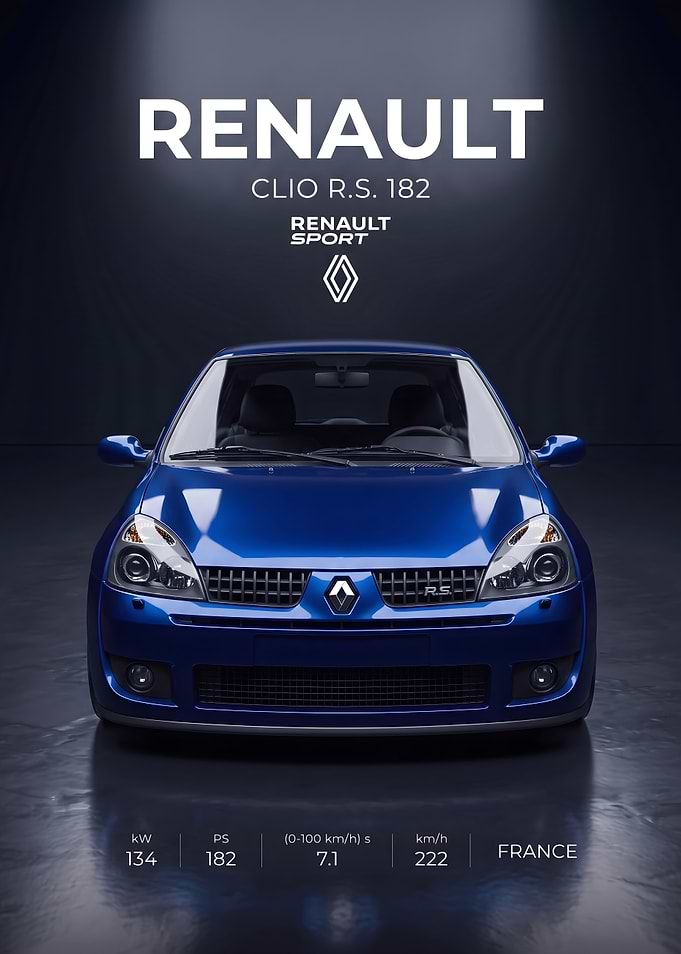 Renault Clio R.S. 182 Poster