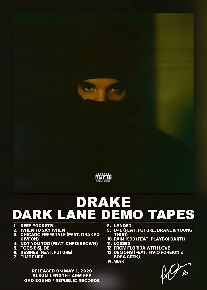 Drake Dark Lane Demo Tapes Poster