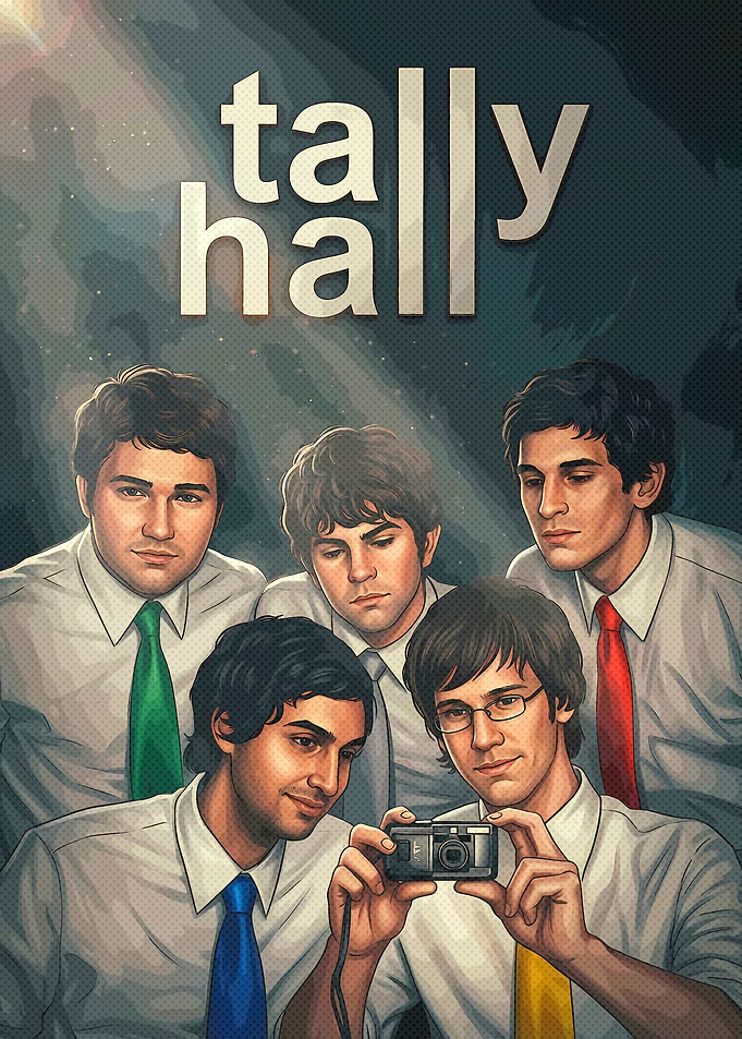 Tally Hall Band Portrait Illustration