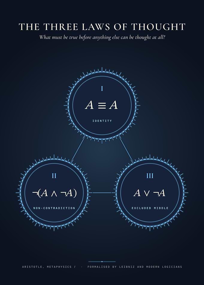 Three Laws of Thought – Classical Logic Art