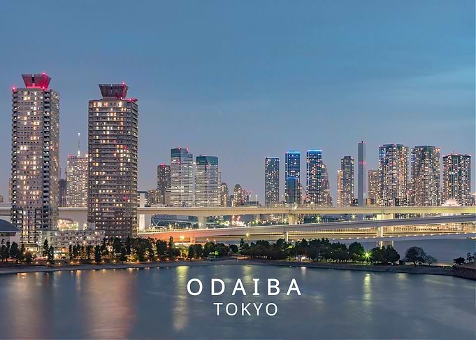 Odaiba Tokyo Skyline at Twilight