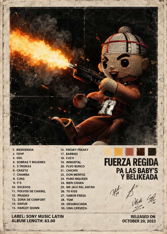 Fuerza Regida Pa Las Babys Album Poster