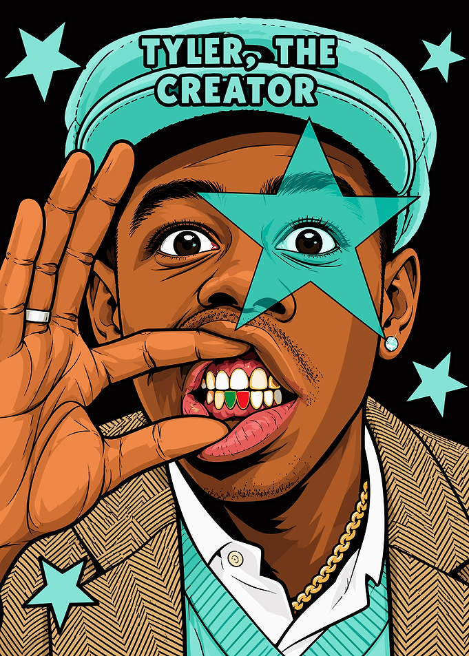 Tyler The Creator Pop Art Portrait