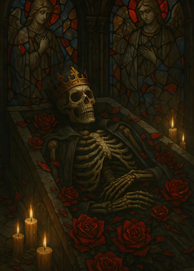 Skeleton King Gothic Dark Halloween