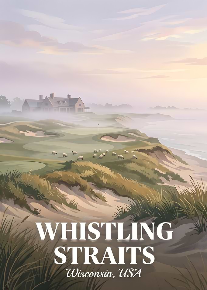 Whistling Straits Golf Course Poster