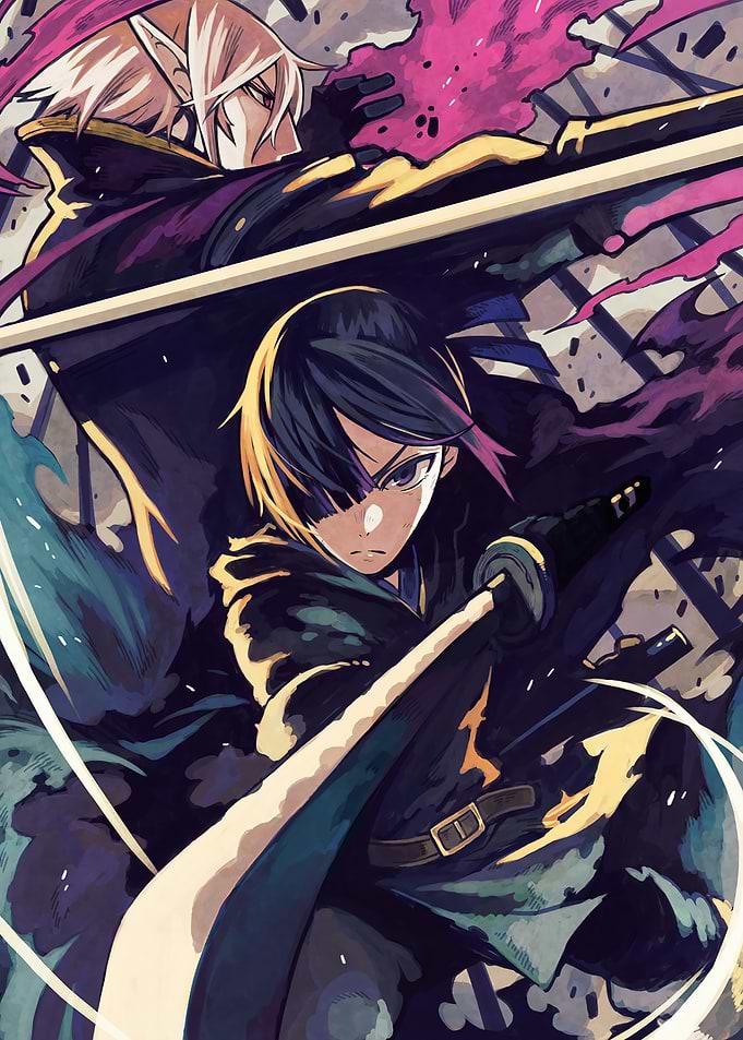 Anime Warriors in Dynamic Combat