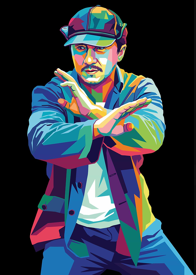 Jackie Chan Pop Art Portrait