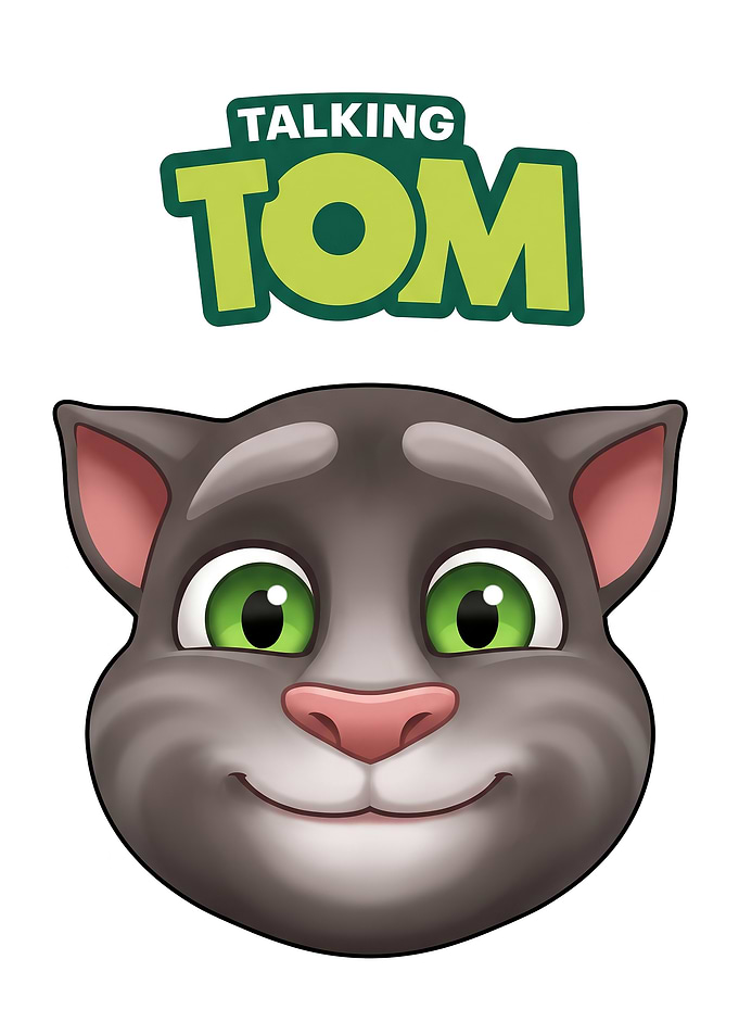 Talking Tom Character Logo