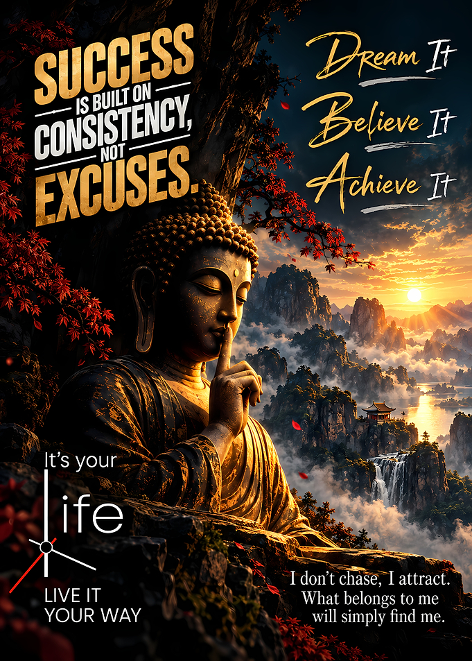 Inspirational Buddha Motivational Poster