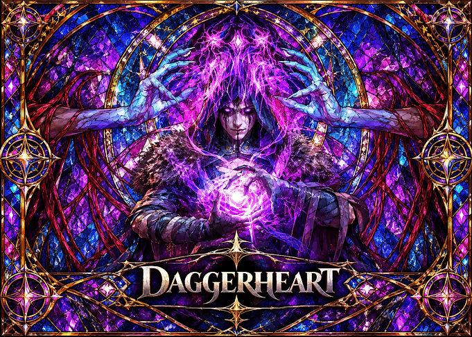Daggerheart Fantasy Stained Glass Art