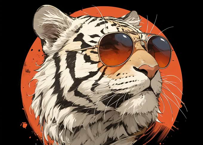 Cool Tiger Wearing Sunglasses