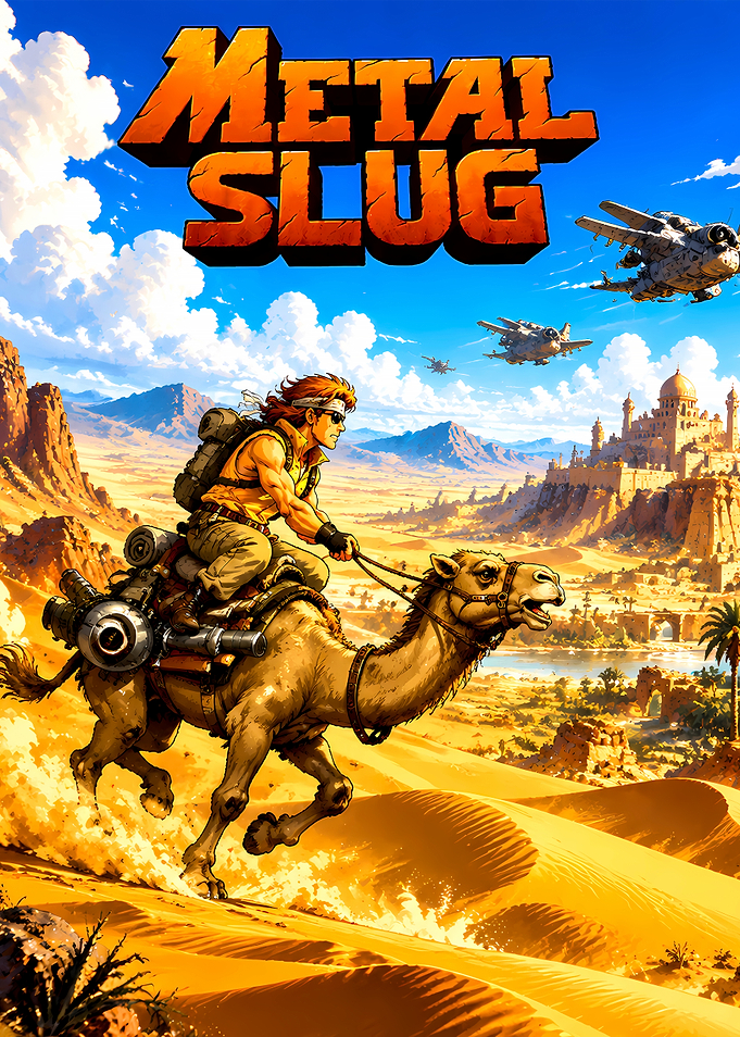 Metal Slug Camel Rider Poster
