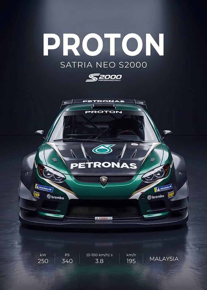 Proton Satria Neo S2000 Rally Car