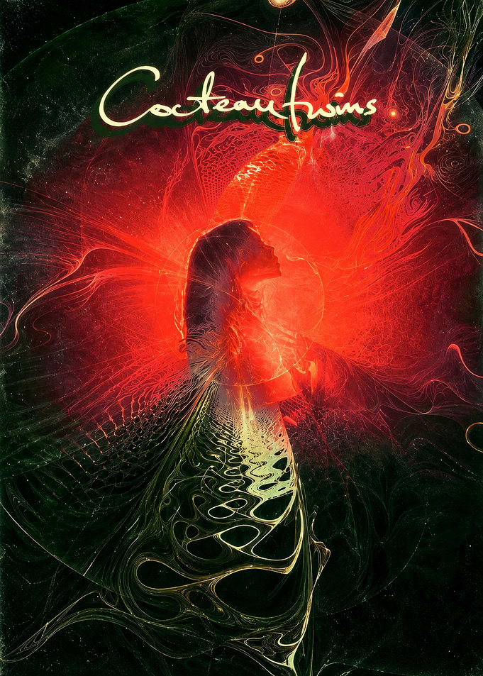 Cocteau Twins Abstract Music Poster
