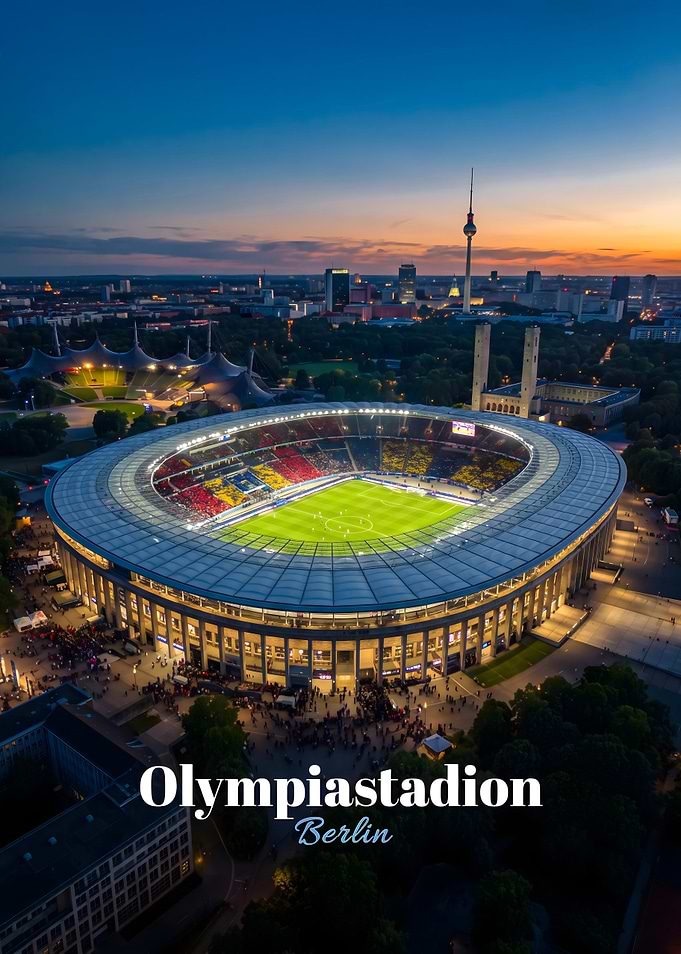 Olympiastadion Berlin Aerial View