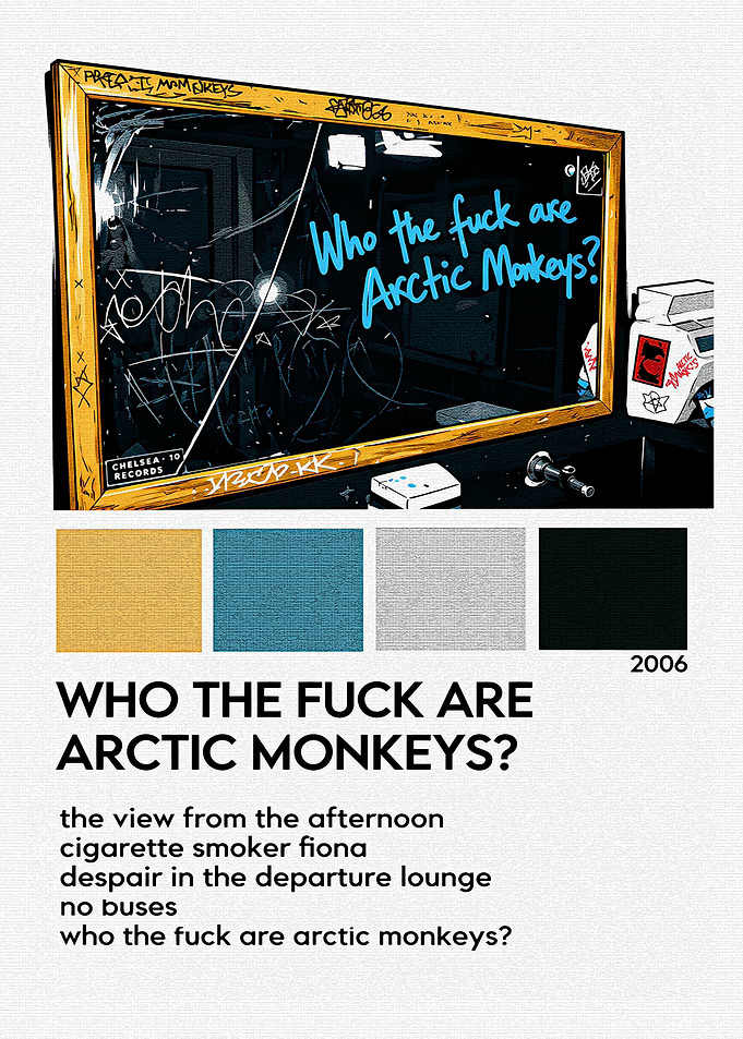 Arctic Monkeys EP Minimalist Poster