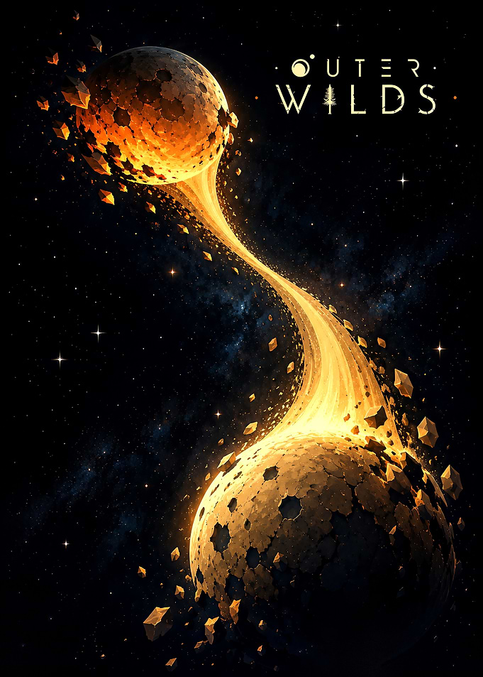 Outer Wilds Planet Connection Poster