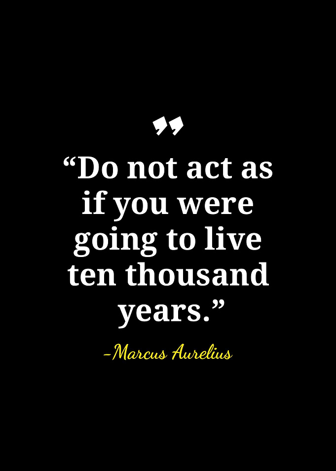 Marcus Aurelius Inspirational Quote Poster