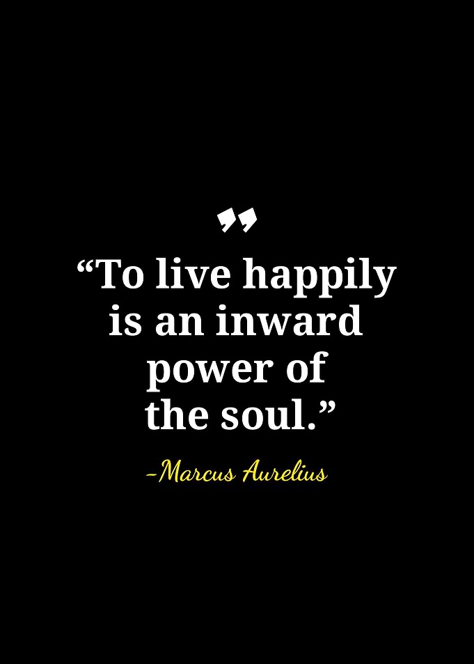 Marcus Aurelius Inspirational Quote Poster