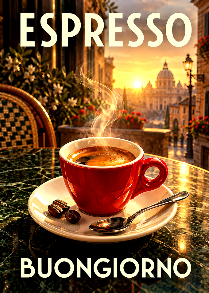 Espresso Buongiorno Rome Morning View