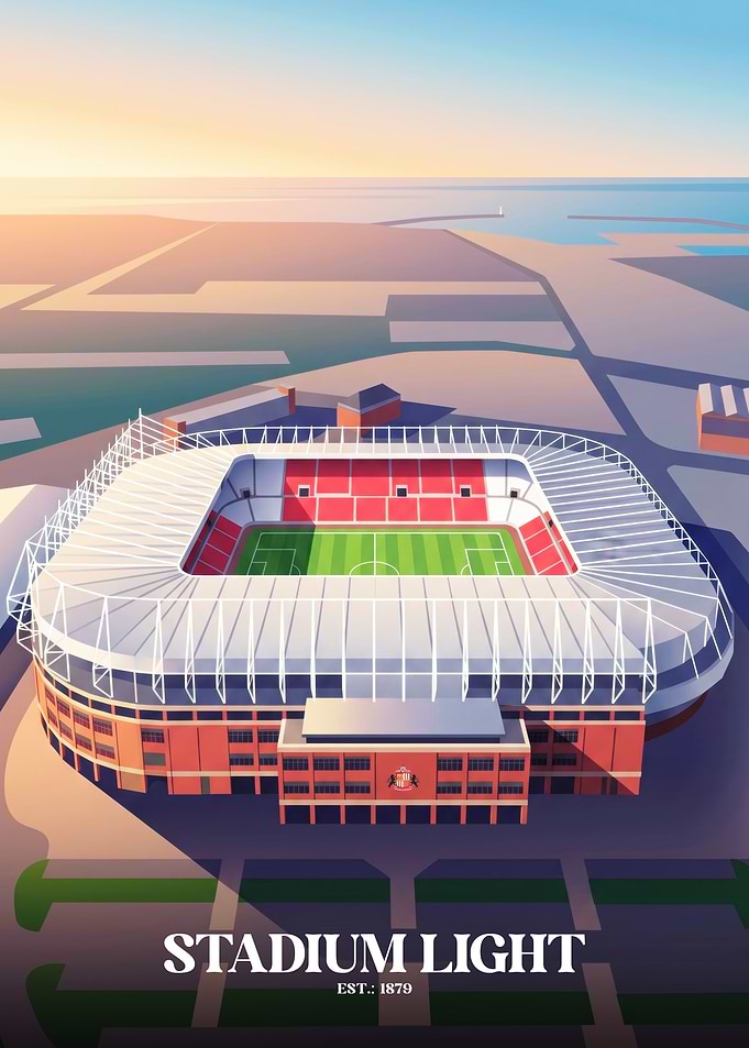 Stadium of Light Sunderland Poster
