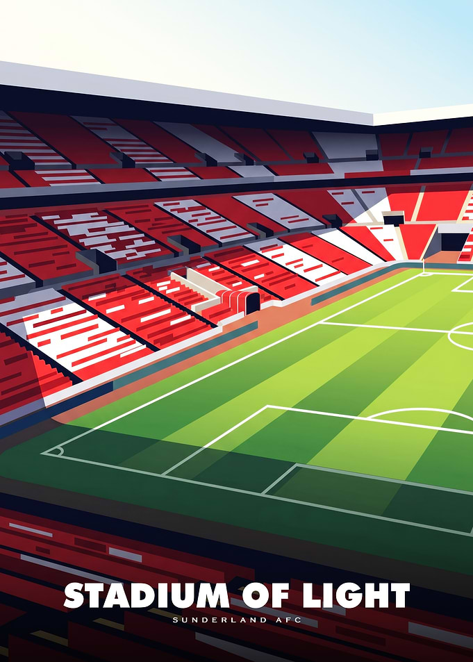 Stadium of Light Sunderland AFC Poster