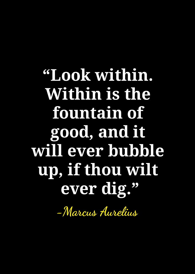 Marcus Aurelius Inspirational Quote Poster