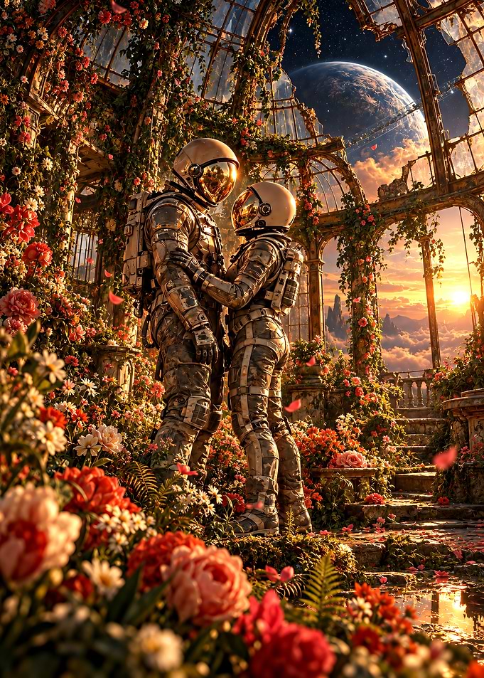 Astronauts in a Celestial Greenhouse
