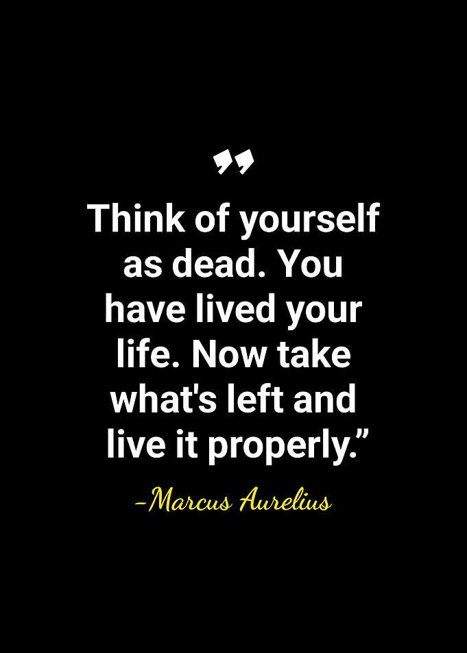 Marcus Aurelius Stoic Quote Poster