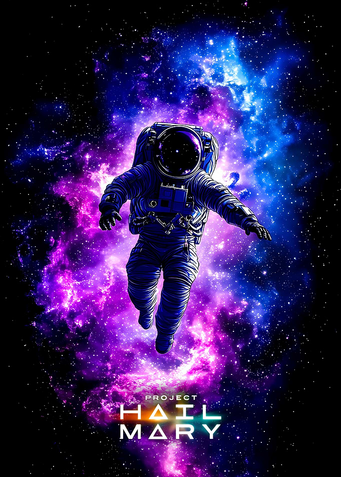 Project Hail Mary Astronaut Space Poster