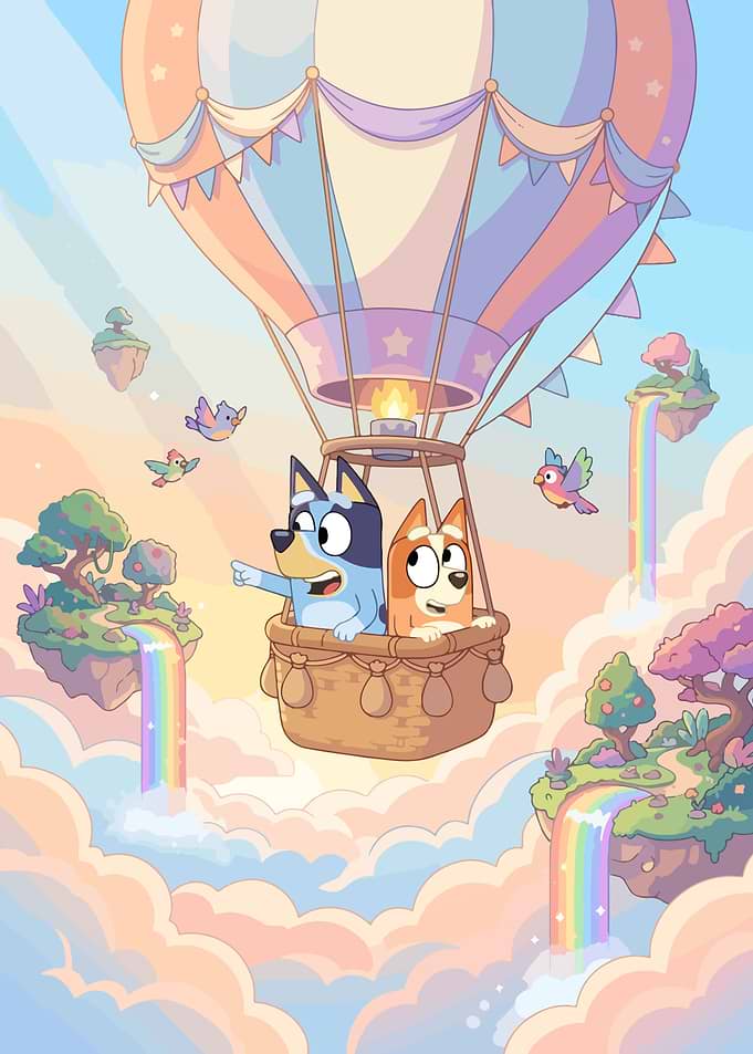 Bluey and Bingo Hot Air Balloon