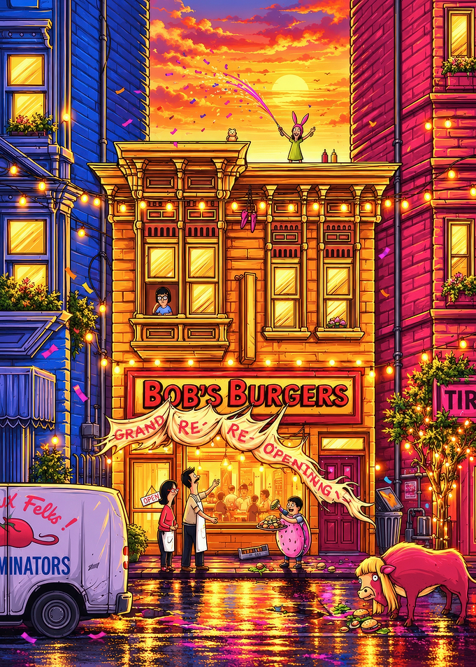 Bob's Burgers Grand Re-Opening Scene
