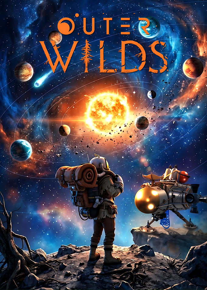 Outer Wilds Space Exploration Poster