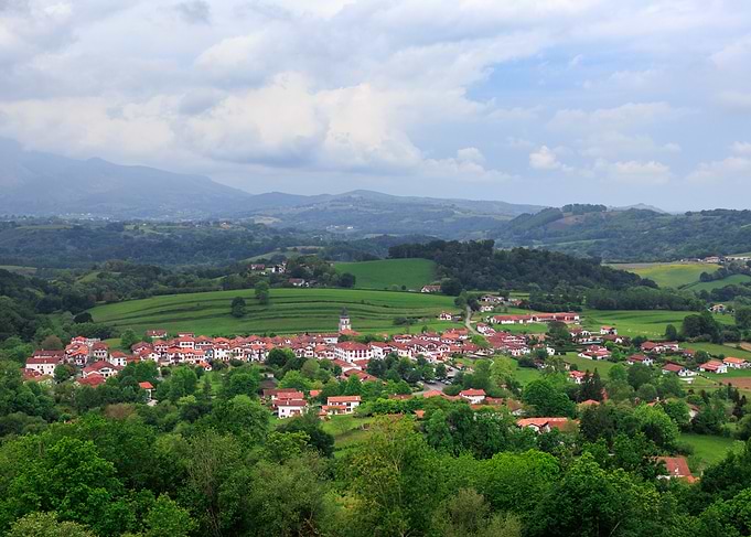 Scenic Basque Country Village Landscape