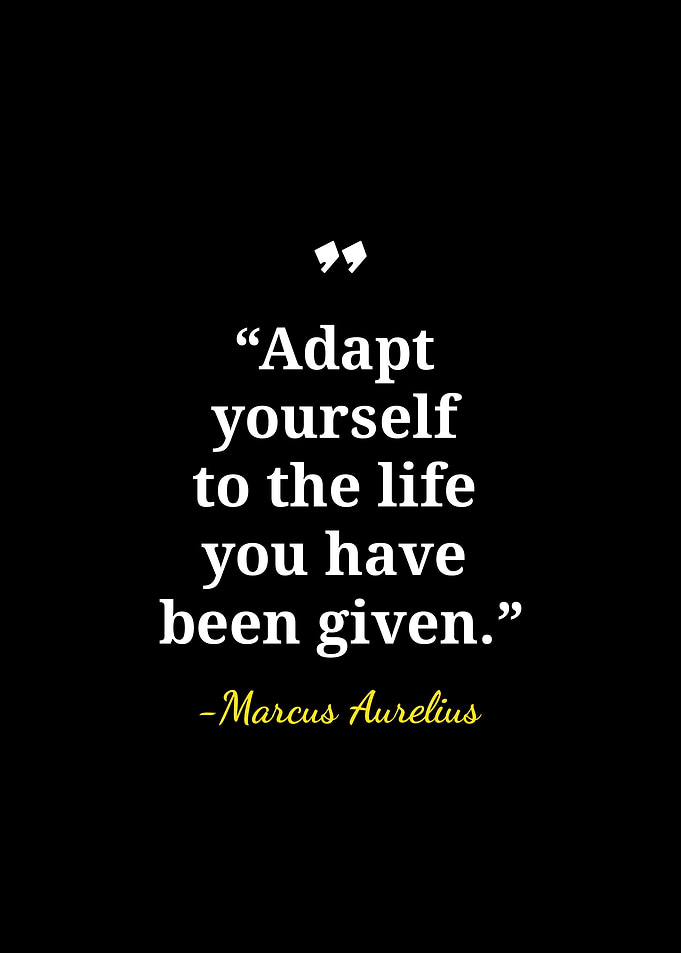 Marcus Aurelius Inspirational Quote Poster
