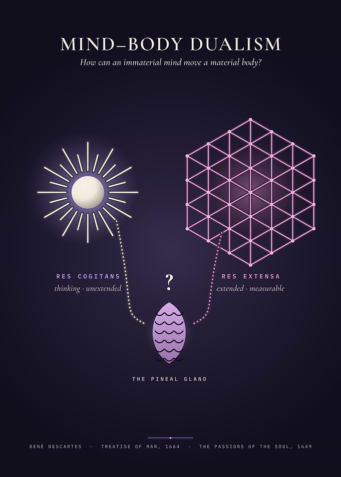 Mind–Body Dualism – Descartes Pineal Gland