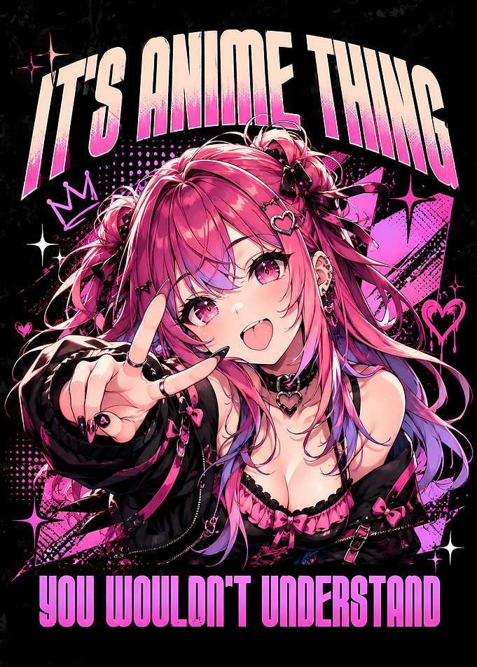 It's Anime Thing Pink Anime Girl