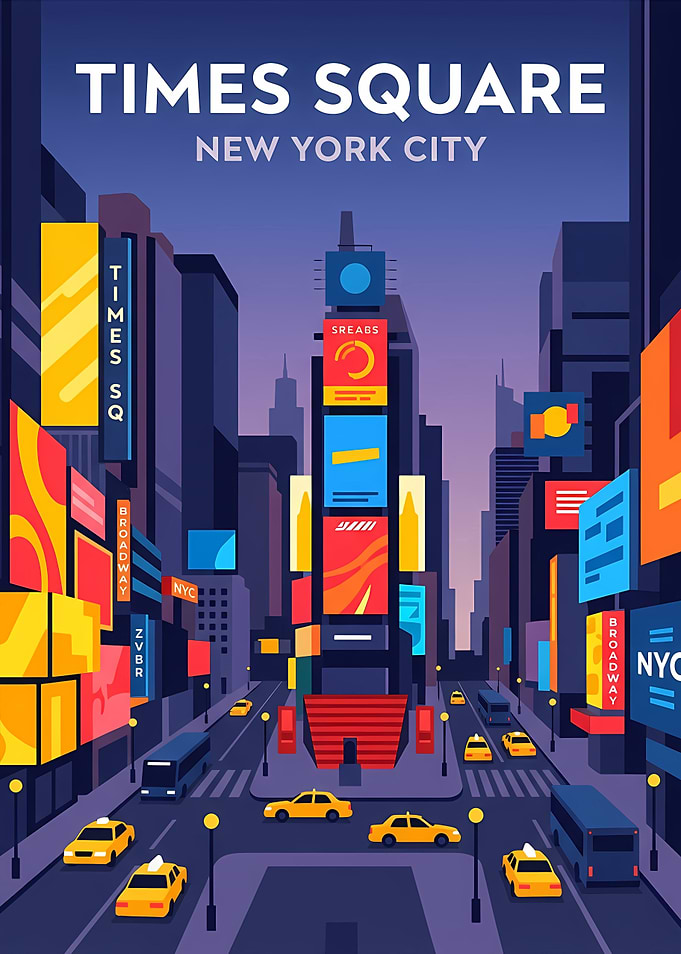 Times Square New York City Poster
