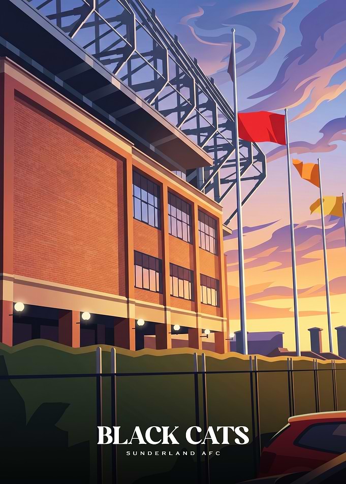 Sunderland AFC Stadium Poster