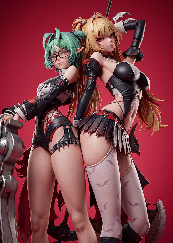 Anime Style Duo Action Figures