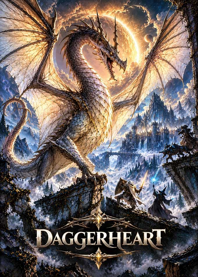 Daggerheart Fantasy Dragon Adventure Poster