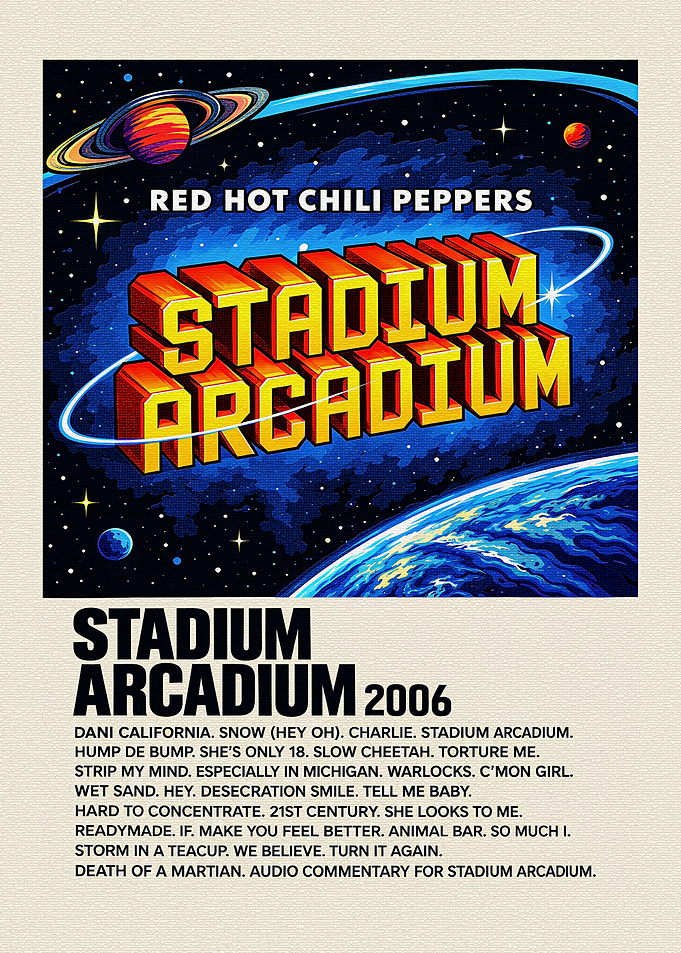 Red Hot Chili Peppers Stadium Arcadium Poster