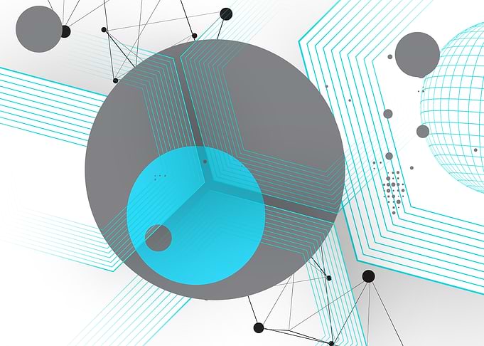 Abstract Digital Network Technology Background