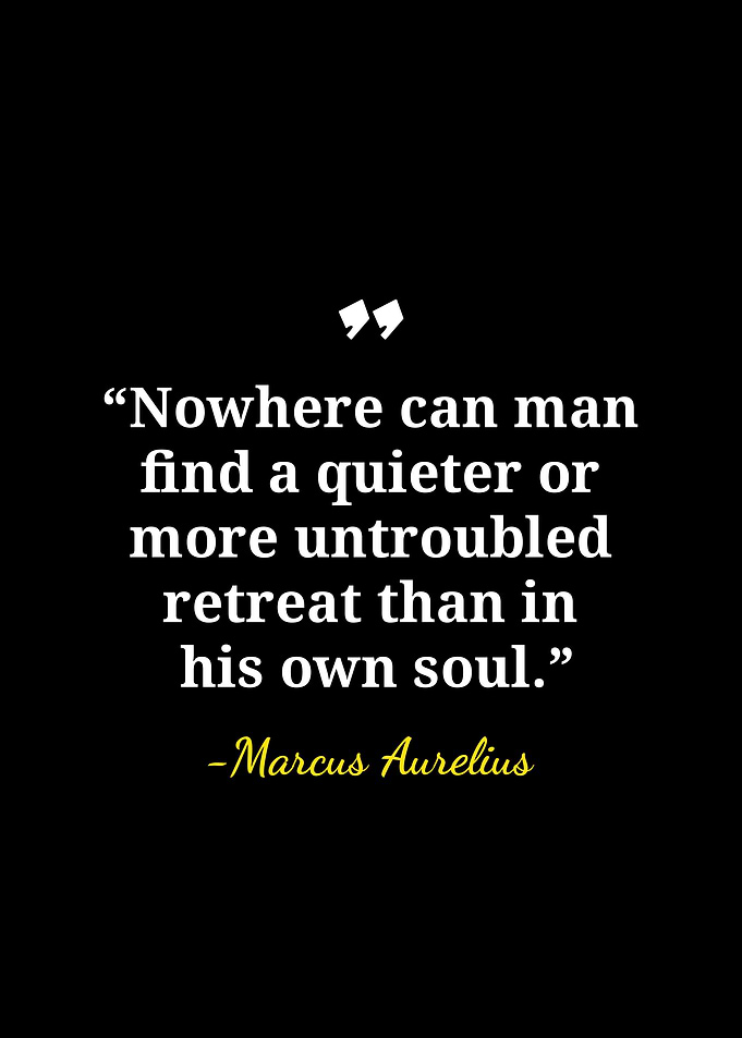 Marcus Aurelius Inspirational Quote Poster