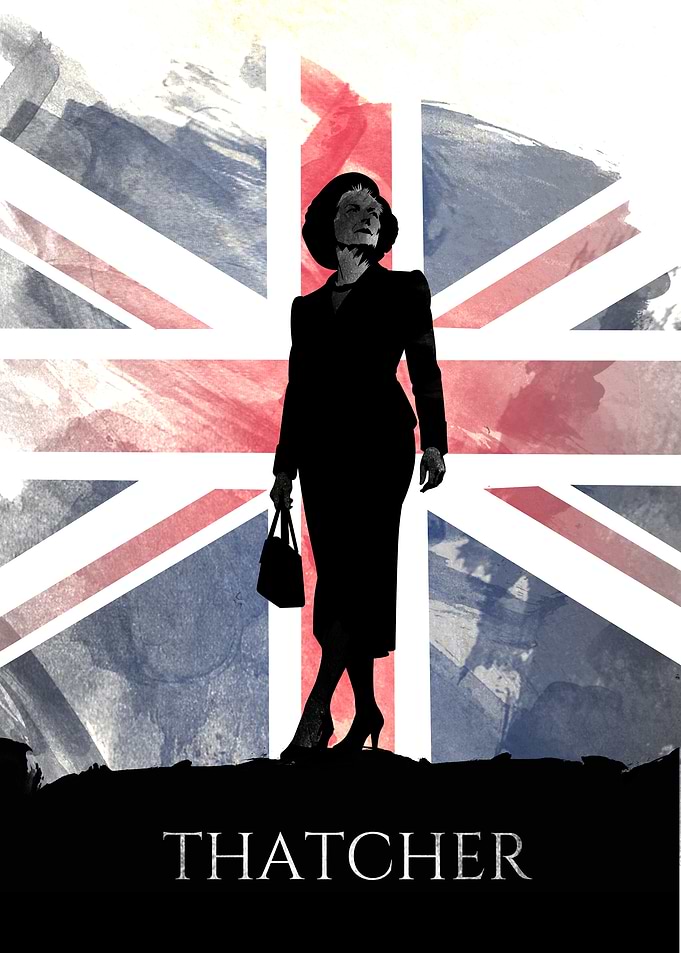 Margaret Thatcher Union Jack Poster