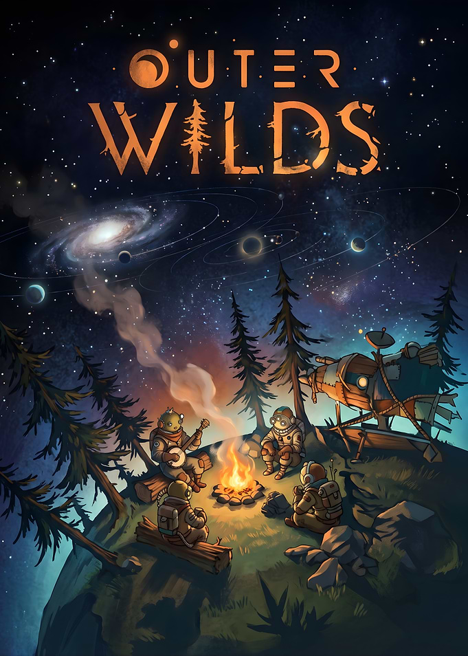 Outer Wilds Campfire Scene Poster