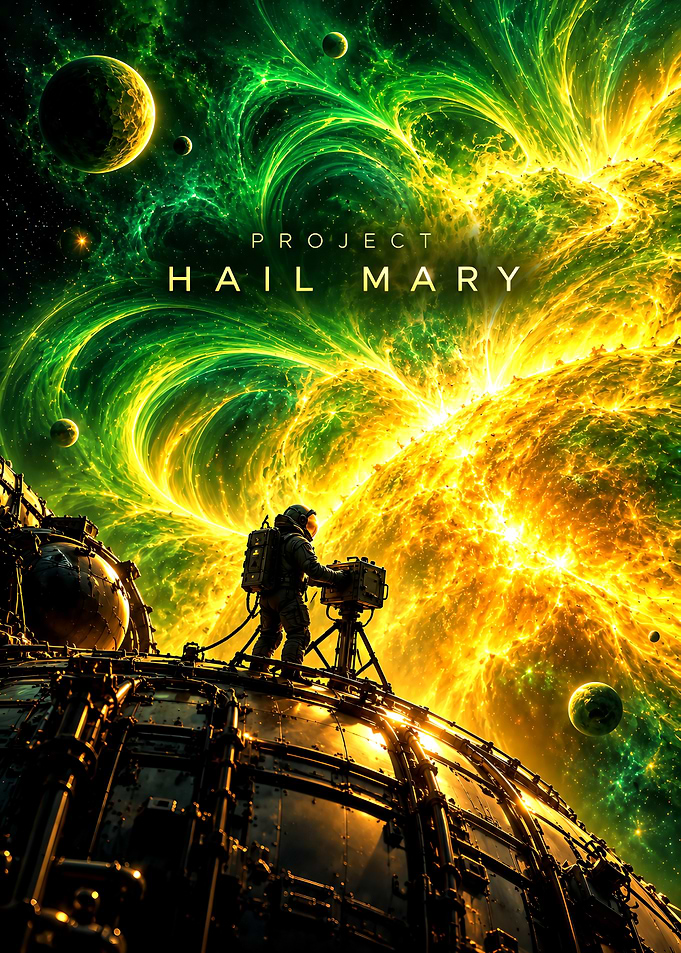 Project Hail Mary Space Poster