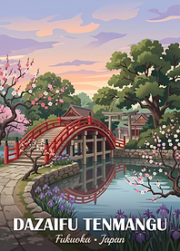 Dazaifu Tenmangu Shrine Travel Poster